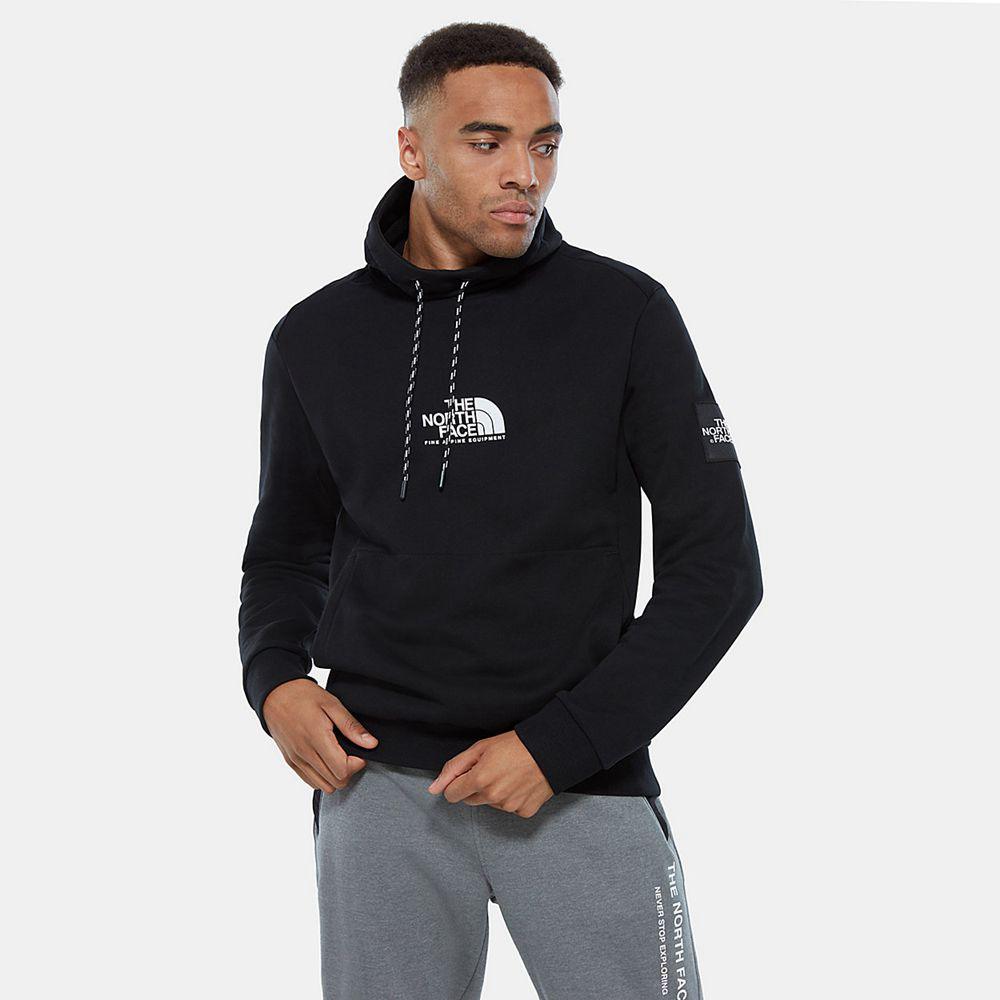 The North Face Fine Alpine Ανδρικα Φούτερ Hoodie - Μαυρα (SQTO93861)